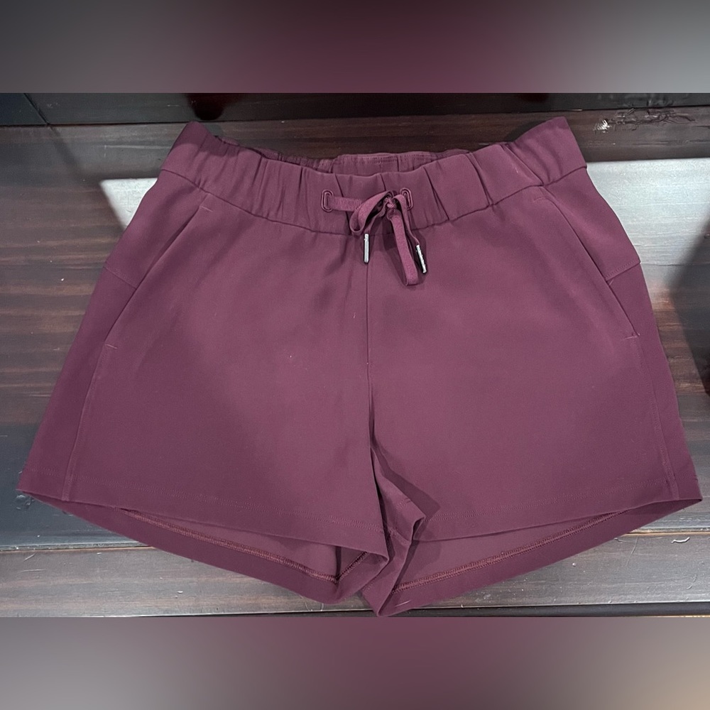 Lululemon Purple On the Fly Shorts - Size 4